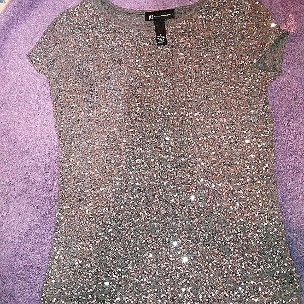 Sequins grey top